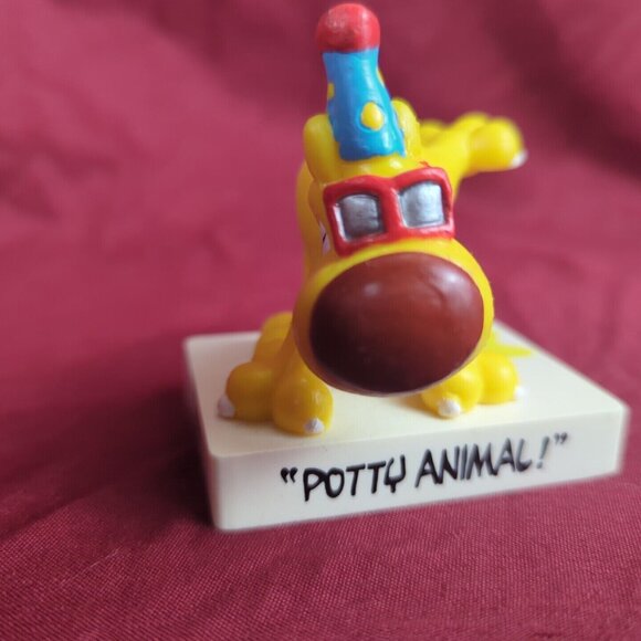 Grimmy Potty Animal Figure 1989 Mother Goose & Grimm POTY ANIMAL! 3" - Picture 7 of 8